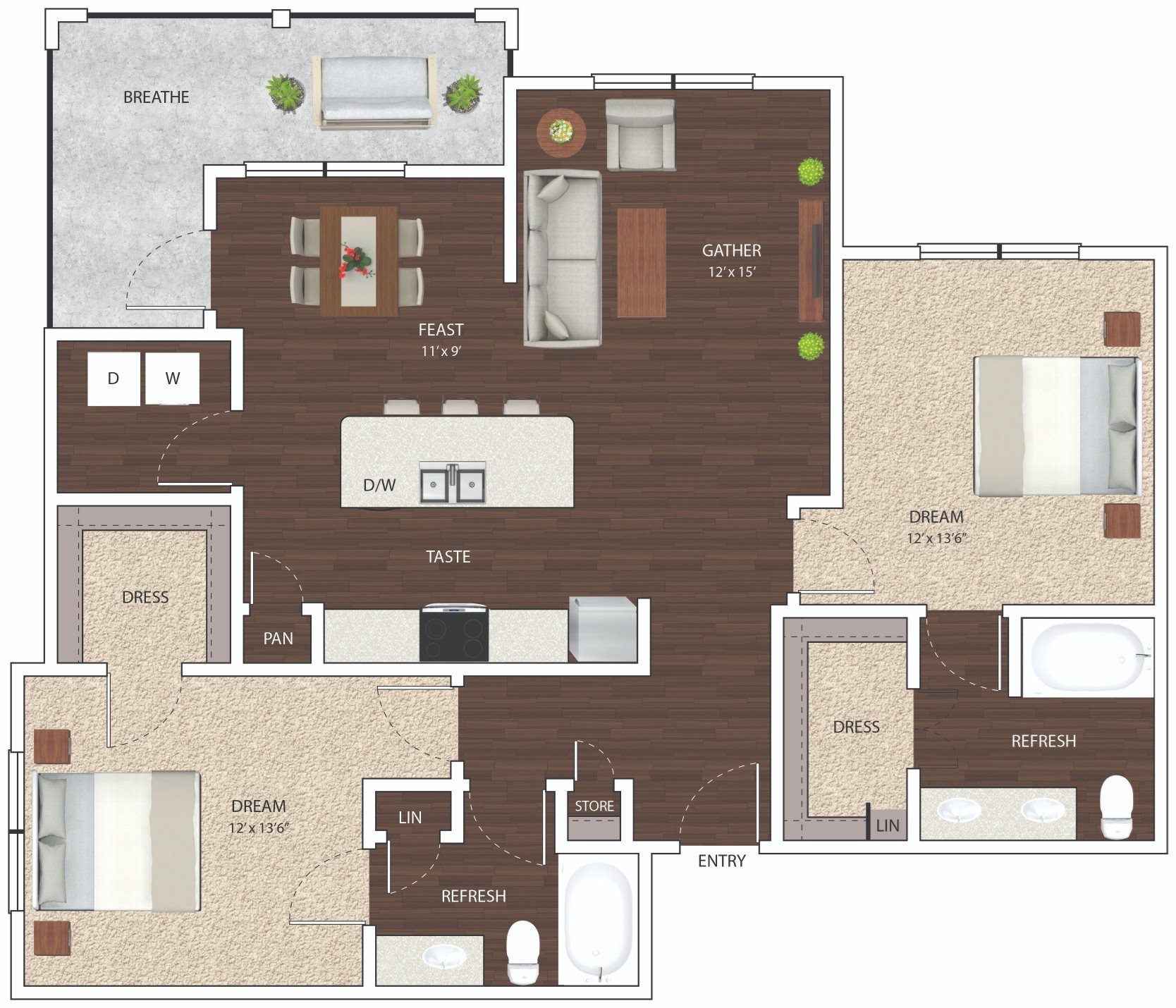B3 - Phase II Floor Plan 12